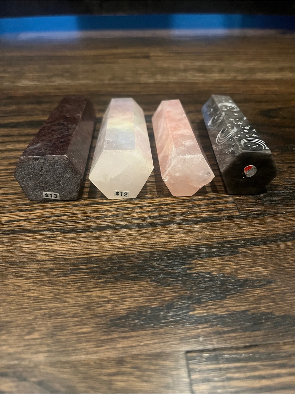 Crystal Tower Bundle Garnet, Aura Quartz, Fire Quartz, Silver Sheen Obsidian - Picture 8 of 8